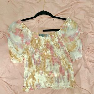 Ruched Puff Sleeve Top